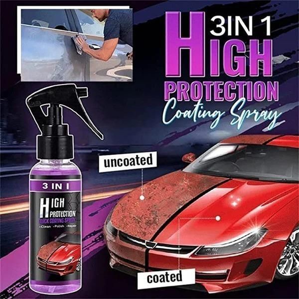 3 in 1 High Protection Quick Car Ceramic Coating Spray - Car Wax Polis –  Kuhkart
